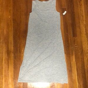 Heather grey midi length dress